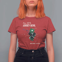 Jersey Devil T Shirt For Women Home Of New Jersey Est 1735 Cryptid Gift - Wonder Print Shop