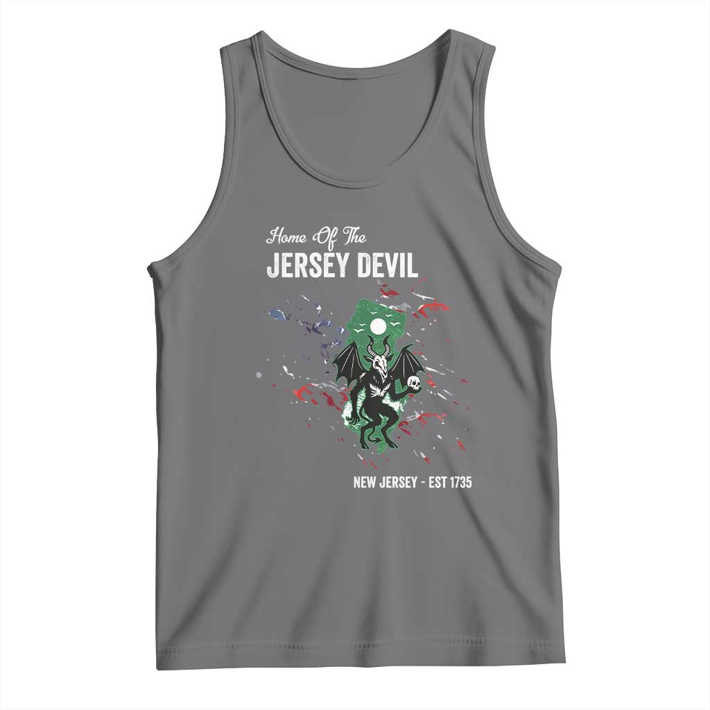 Jersey Devil Tank Top Home Of New Jersey Est 1735 Cryptid Gift - Wonder Print Shop