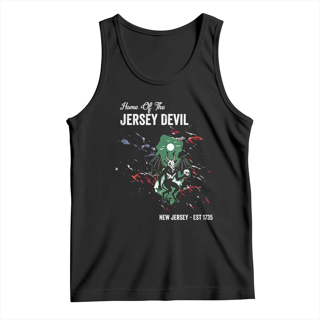 Jersey Devil Tank Top Home Of New Jersey Est 1735 Cryptid Gift - Wonder Print Shop