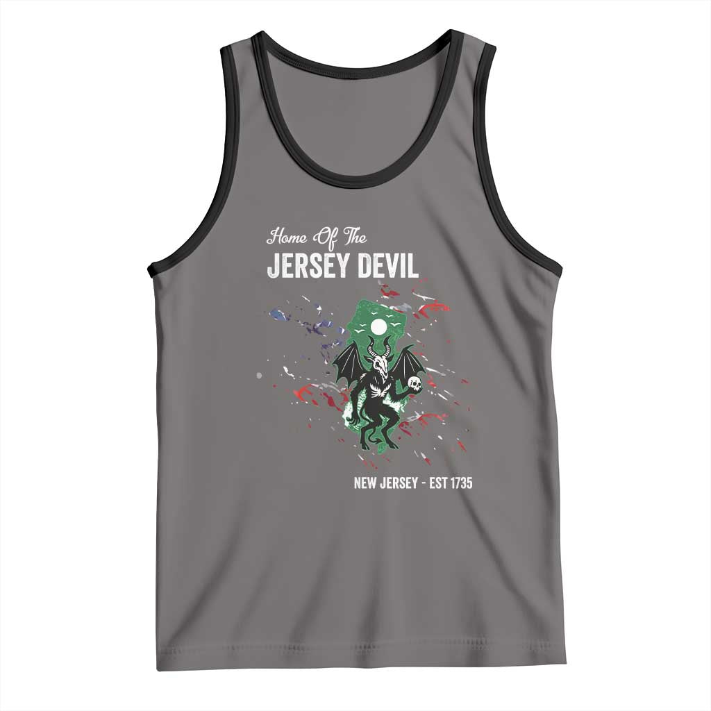 Jersey Devil Tank Top Home Of New Jersey Est 1735 Cryptid Gift - Wonder Print Shop