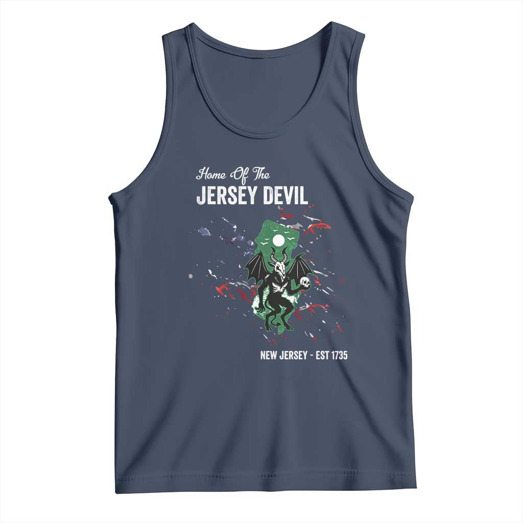 Jersey Devil Tank Top Home Of New Jersey Est 1735 Cryptid Gift - Wonder Print Shop
