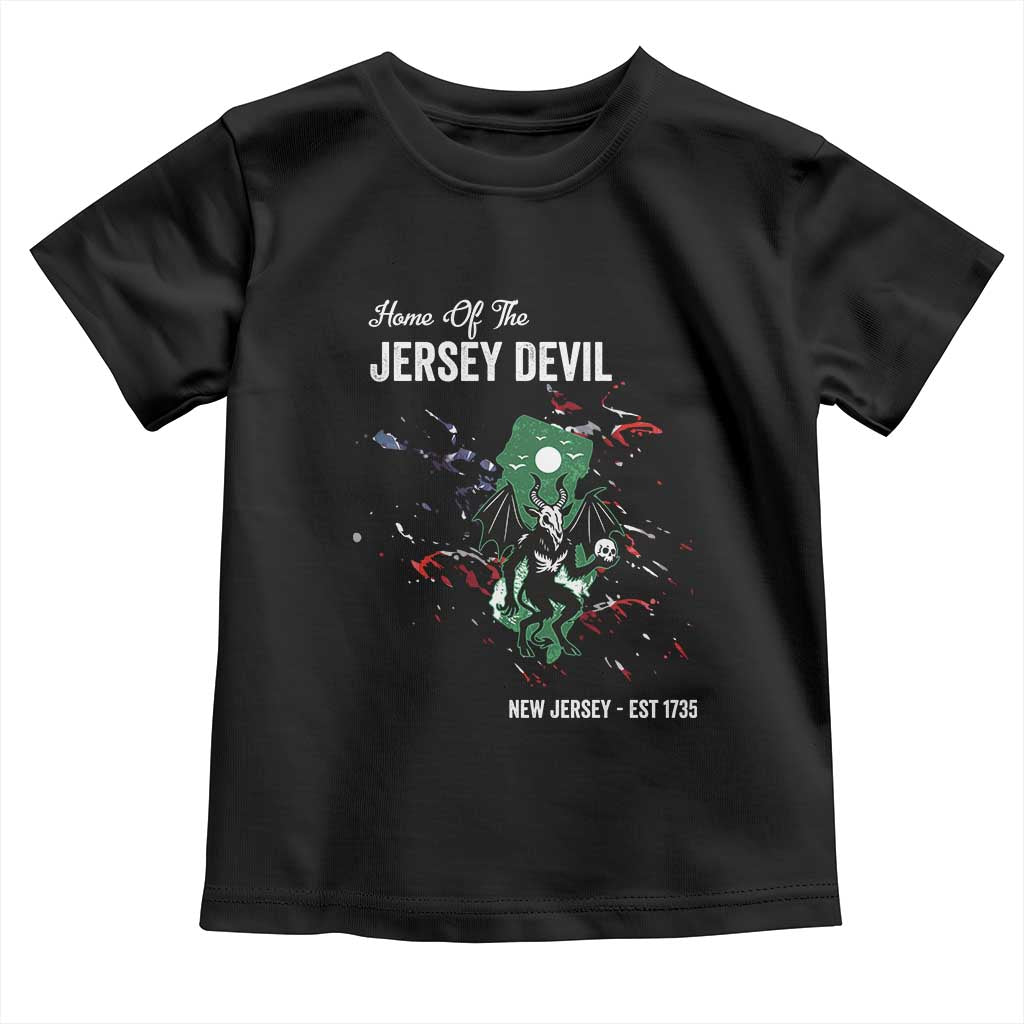 Jersey Devil Toddler T Shirt Home Of New Jersey Est 1735 Cryptid Gift - Wonder Print Shop