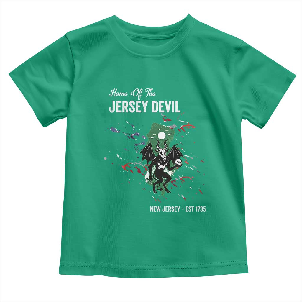 Jersey Devil Toddler T Shirt Home Of New Jersey Est 1735 Cryptid Gift - Wonder Print Shop