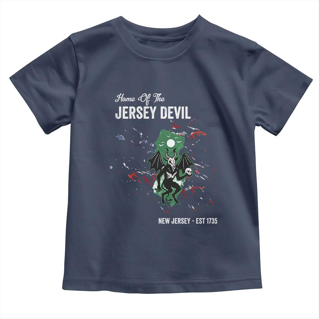 Jersey Devil Toddler T Shirt Home Of New Jersey Est 1735 Cryptid Gift - Wonder Print Shop