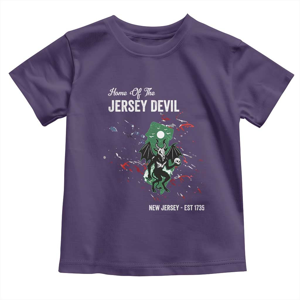Jersey Devil Toddler T Shirt Home Of New Jersey Est 1735 Cryptid Gift - Wonder Print Shop