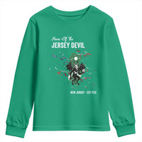 Jersey Devil Youth Sweatshirt Home Of New Jersey Est 1735 Cryptid Gift - Wonder Print Shop