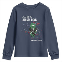 Jersey Devil Youth Sweatshirt Home Of New Jersey Est 1735 Cryptid Gift - Wonder Print Shop