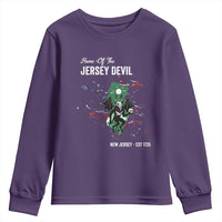 Jersey Devil Youth Sweatshirt Home Of New Jersey Est 1735 Cryptid Gift - Wonder Print Shop