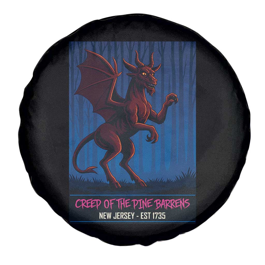 Jersey Devil Spare Tire Cover Creep Of The Pine Barrens New Jersey Est 1735 - Wonder Print Shop