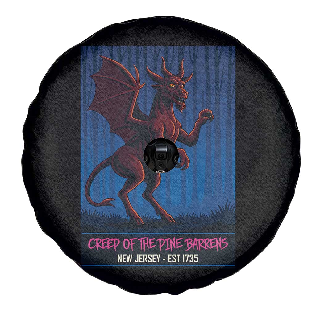 Jersey Devil Spare Tire Cover Creep Of The Pine Barrens New Jersey Est 1735 - Wonder Print Shop
