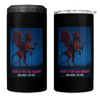 Jersey Devil 4 in 1 Can Cooler Tumbler Creep Of The Pine Barrens New Jersey Est 1735