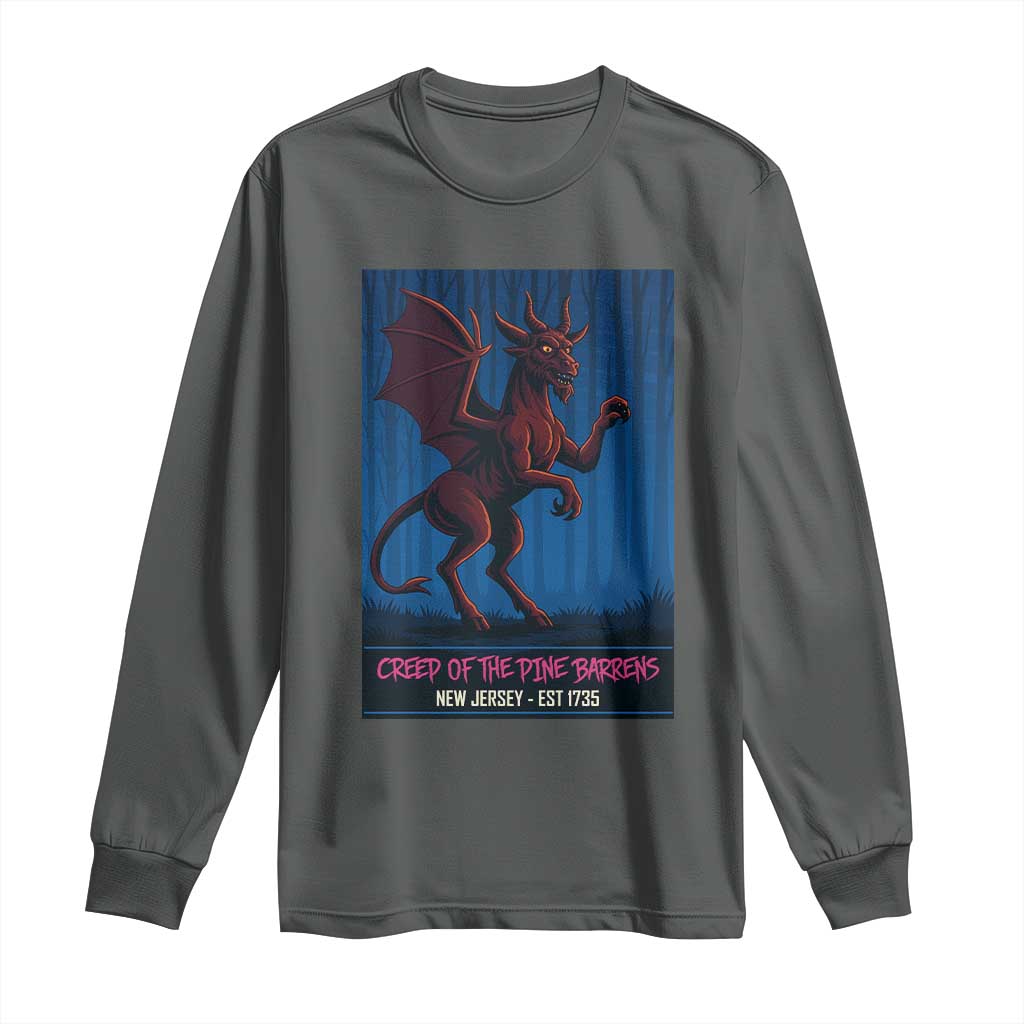 Jersey Devil Long Sleeve Shirt Creep Of The Pine Barrens New Jersey Est 1735 - Wonder Print Shop
