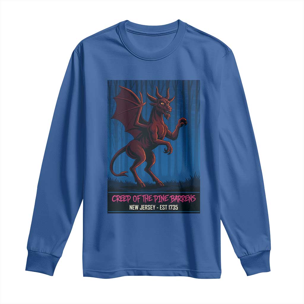 Jersey Devil Long Sleeve Shirt Creep Of The Pine Barrens New Jersey Est 1735 - Wonder Print Shop