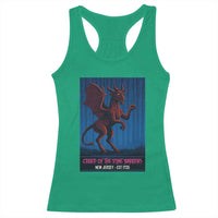 Jersey Devil Racerback Tank Top Creep Of The Pine Barrens New Jersey Est 1735 - Wonder Print Shop