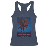 Jersey Devil Racerback Tank Top Creep Of The Pine Barrens New Jersey Est 1735 - Wonder Print Shop