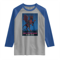 Jersey Devil Raglan Shirt Creep Of The Pine Barrens New Jersey Est 1735 - Wonder Print Shop
