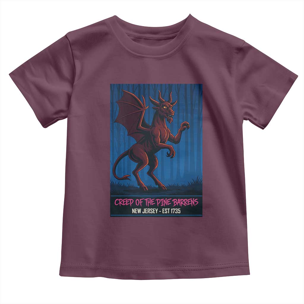 Jersey Devil Toddler T Shirt Creep Of The Pine Barrens New Jersey Est 1735 - Wonder Print Shop