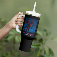 Jersey Devil Tumbler With Handle Creep Of The Pine Barrens New Jersey Est 1735