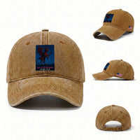 Jersey Devil Washed Cotton Baseball Cap Creep Of The Pine Barrens New Jersey Est 1735