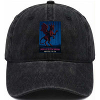 Jersey Devil Washed Cotton Baseball Cap Creep Of The Pine Barrens New Jersey Est 1735