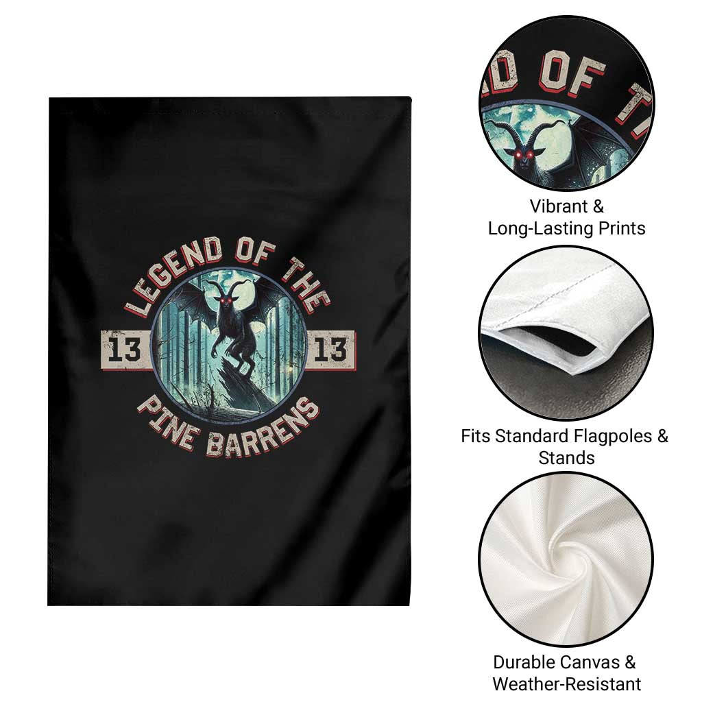 Jersey Devil Garden Flag Cryptid Gift Legend Of The Pine Barrens - Wonder Print Shop