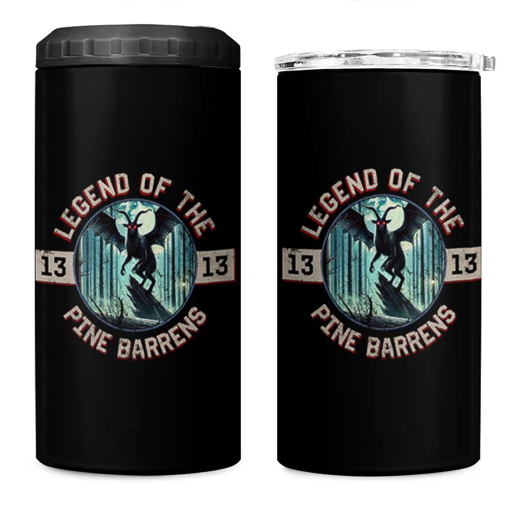 Jersey Devil 4 in 1 Can Cooler Tumbler Cryptid Gift Legend Of The Pine Barrens