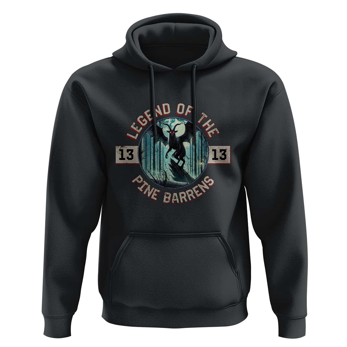 Jersey Devil Hoodie Cryptid Gift Legend Of The Pine Barrens - Wonder Print Shop