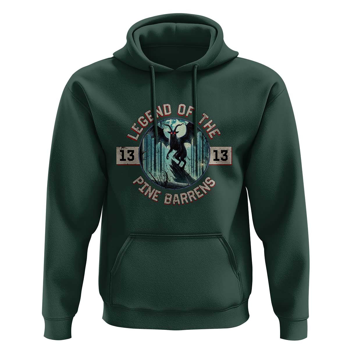 Jersey Devil Hoodie Cryptid Gift Legend Of The Pine Barrens - Wonder Print Shop