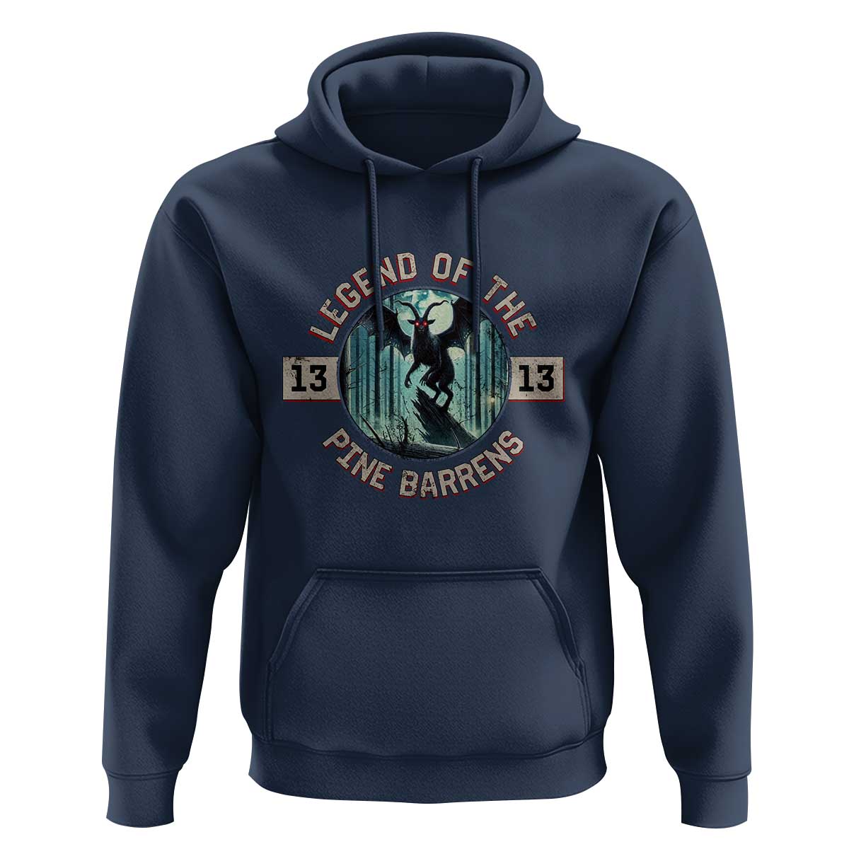Jersey Devil Hoodie Cryptid Gift Legend Of The Pine Barrens - Wonder Print Shop