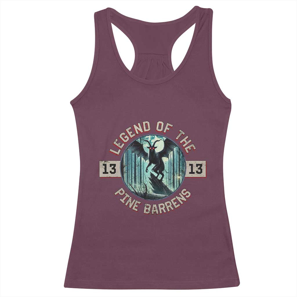 Jersey Devil Racerback Tank Top Cryptid Gift Legend Of The Pine Barrens - Wonder Print Shop