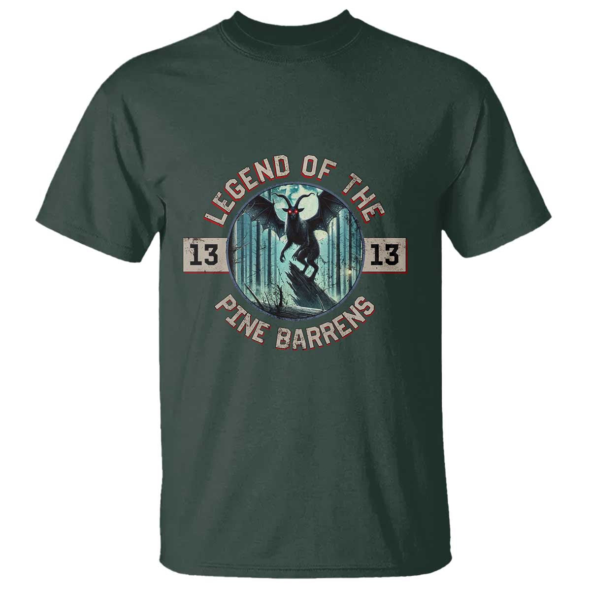 Jersey Devil T Shirt Cryptid Gift Legend Of The Pine Barrens - Wonder Print Shop