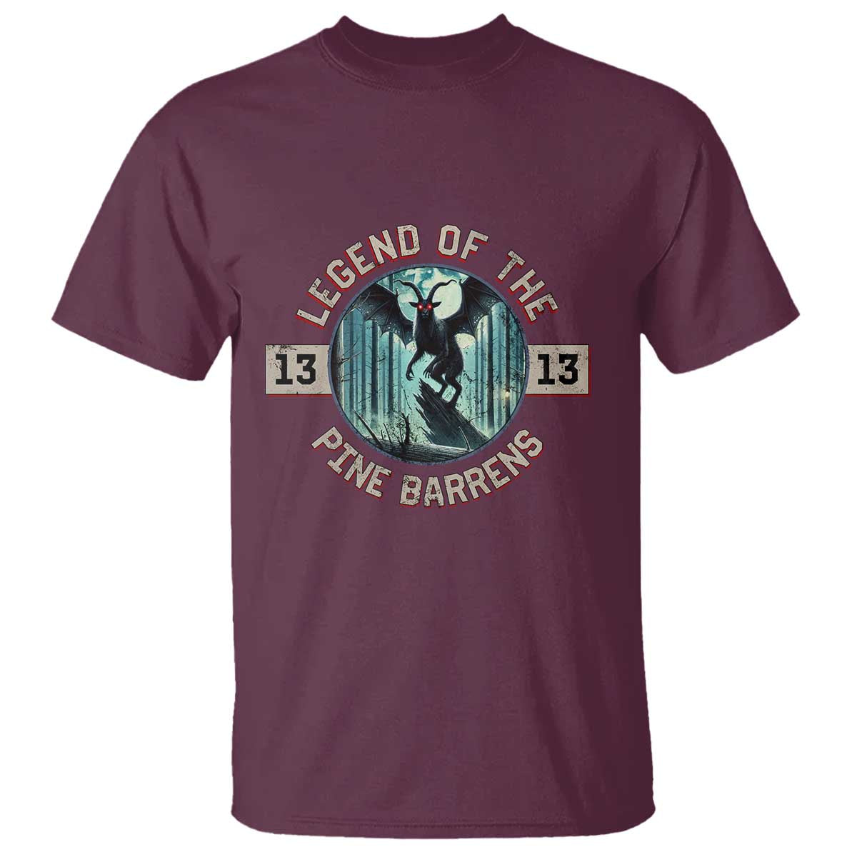 Jersey Devil T Shirt Cryptid Gift Legend Of The Pine Barrens - Wonder Print Shop