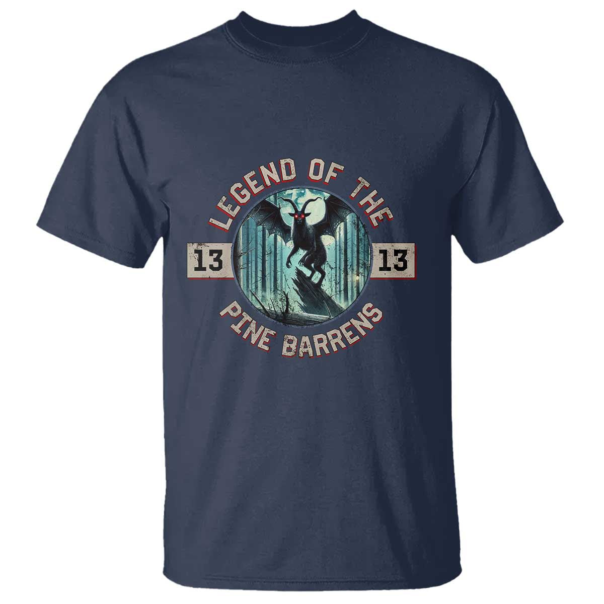 Jersey Devil T Shirt Cryptid Gift Legend Of The Pine Barrens - Wonder Print Shop