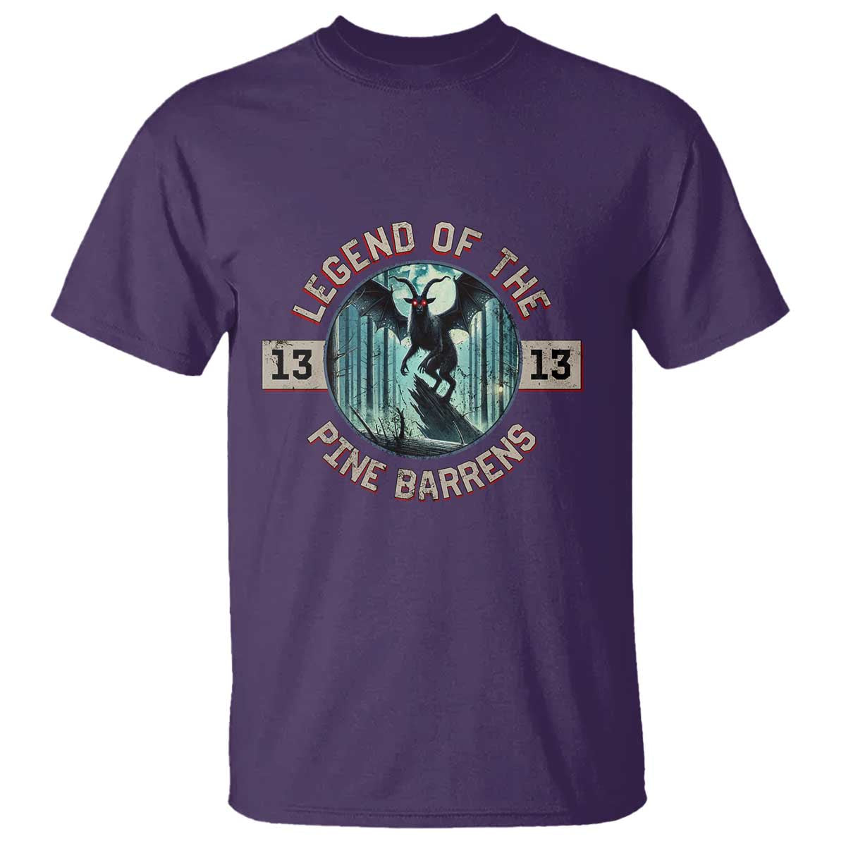 Jersey Devil T Shirt Cryptid Gift Legend Of The Pine Barrens - Wonder Print Shop