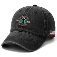 Jersey Devil Washed Cotton Baseball Cap Cryptid Gift Legend Of The Pine Barrens