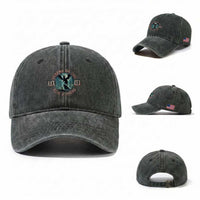 Jersey Devil Washed Cotton Baseball Cap Cryptid Gift Legend Of The Pine Barrens
