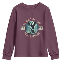 Jersey Devil Youth Sweatshirt Cryptid Gift Legend Of The Pine Barrens - Wonder Print Shop