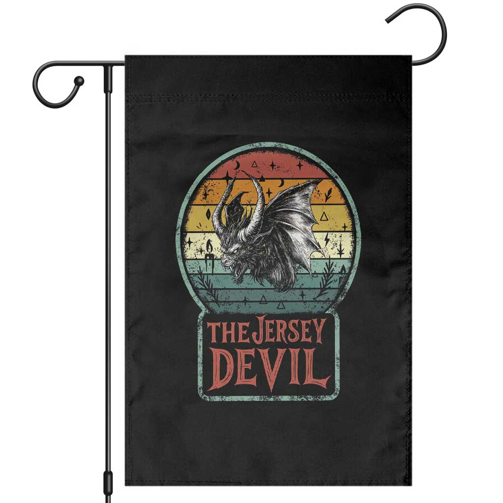 The Jersey Devil Garden Flag Retro Vintage New Jersey Cryptid - Wonder Print Shop