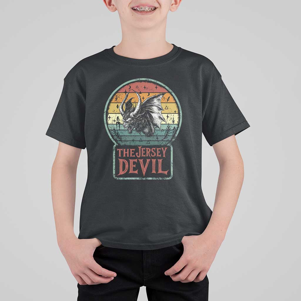 The Jersey Devil T Shirt For Kid Retro Vintage New Jersey Cryptid - Wonder Print Shop