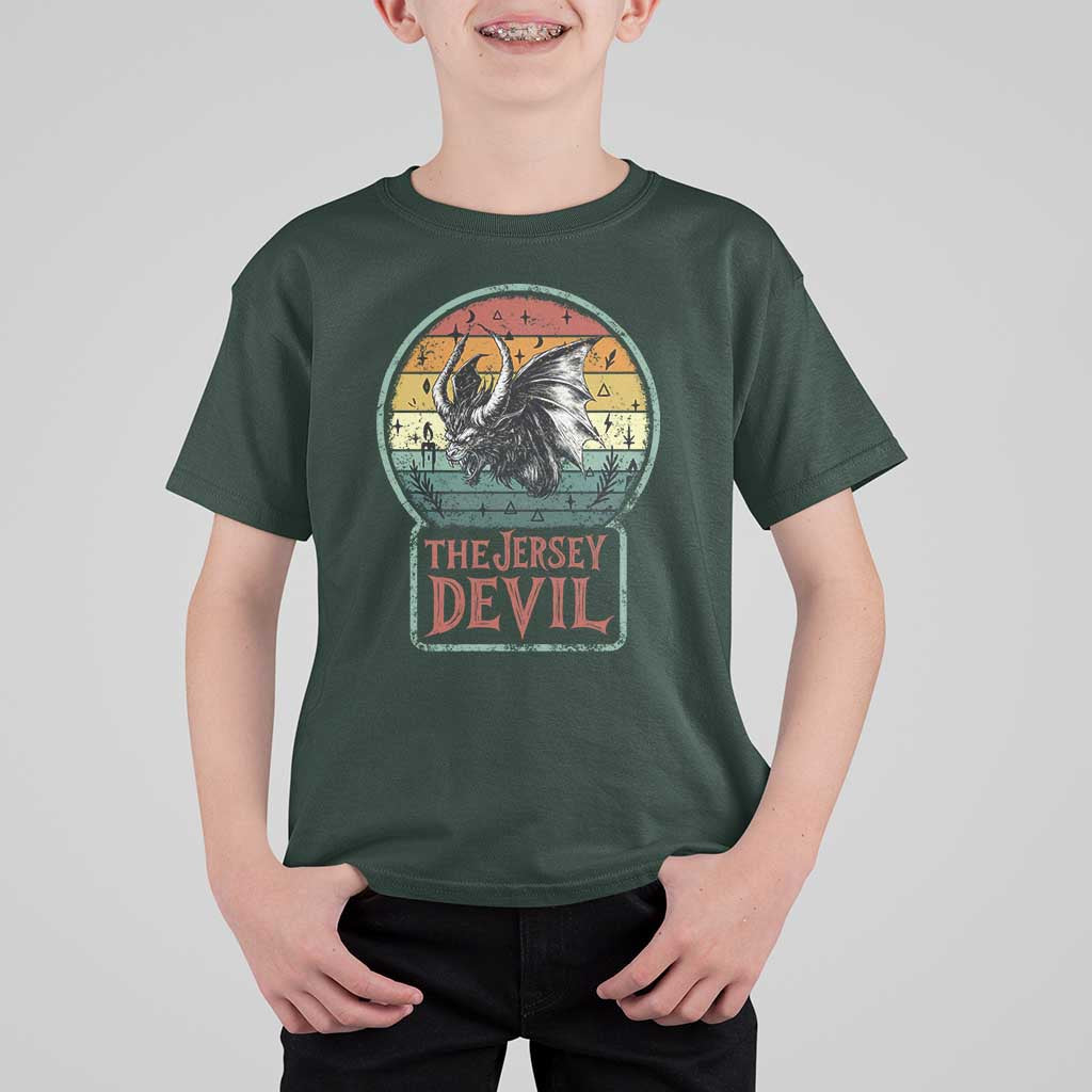 The Jersey Devil T Shirt For Kid Retro Vintage New Jersey Cryptid - Wonder Print Shop