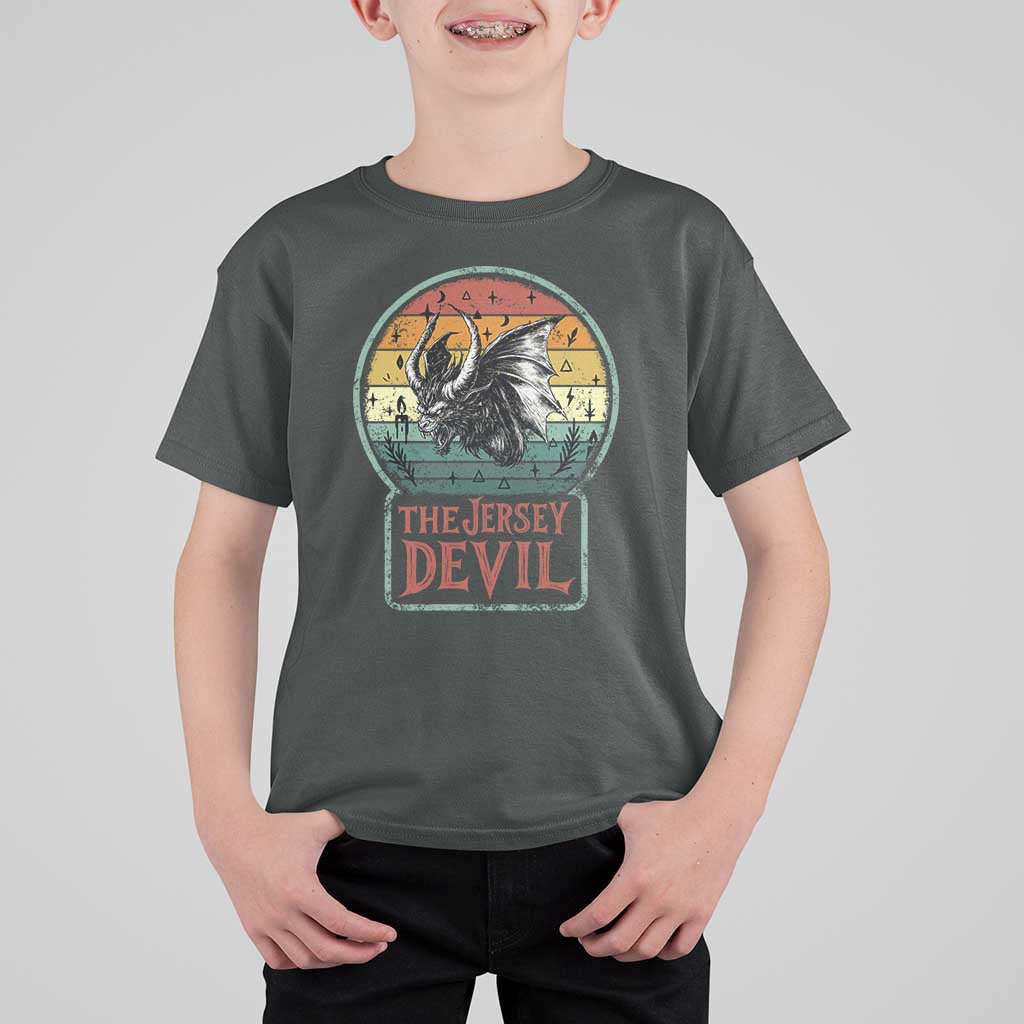 The Jersey Devil T Shirt For Kid Retro Vintage New Jersey Cryptid - Wonder Print Shop