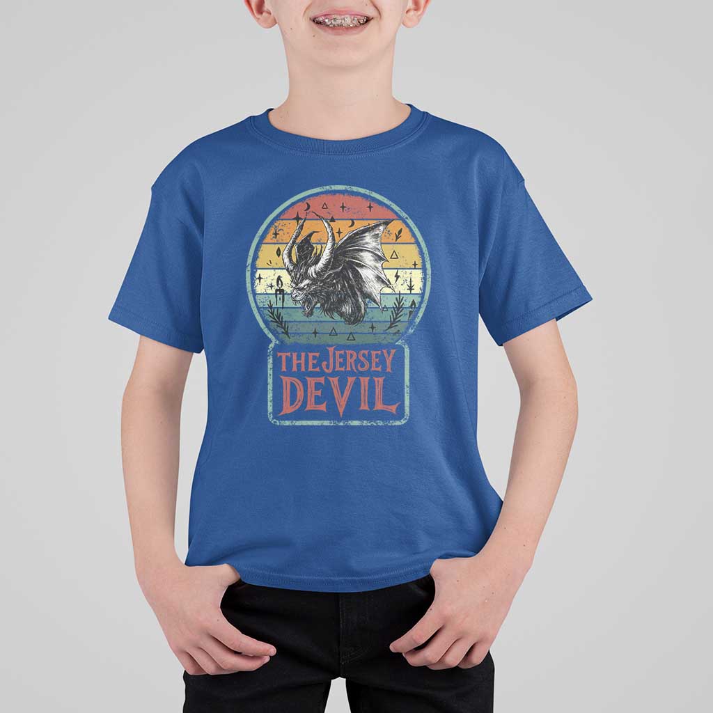 The Jersey Devil T Shirt For Kid Retro Vintage New Jersey Cryptid - Wonder Print Shop