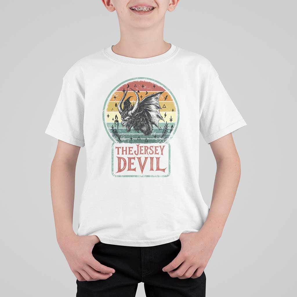 The Jersey Devil T Shirt For Kid Retro Vintage New Jersey Cryptid - Wonder Print Shop
