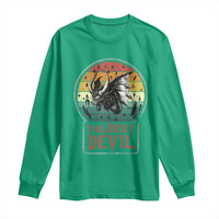 The Jersey Devil Long Sleeve Shirt Retro Vintage New Jersey Cryptid - Wonder Print Shop