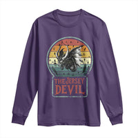 The Jersey Devil Long Sleeve Shirt Retro Vintage New Jersey Cryptid - Wonder Print Shop