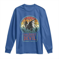 The Jersey Devil Long Sleeve Shirt Retro Vintage New Jersey Cryptid - Wonder Print Shop