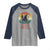 The Jersey Devil Raglan Shirt Retro Vintage New Jersey Cryptid - Wonder Print Shop