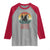 The Jersey Devil Raglan Shirt Retro Vintage New Jersey Cryptid - Wonder Print Shop