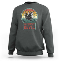 The Jersey Devil Sweatshirt Retro Vintage New Jersey Cryptid - Wonder Print Shop