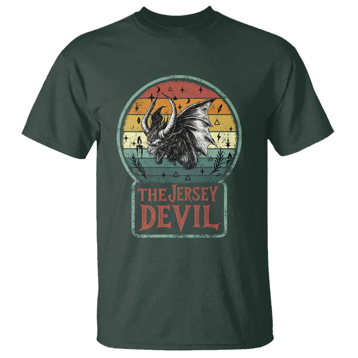 The Jersey Devil T Shirt Retro Vintage New Jersey Cryptid - Wonder Print Shop